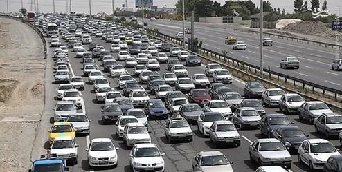 ترافیک سنگین در ۶ جاده کشور