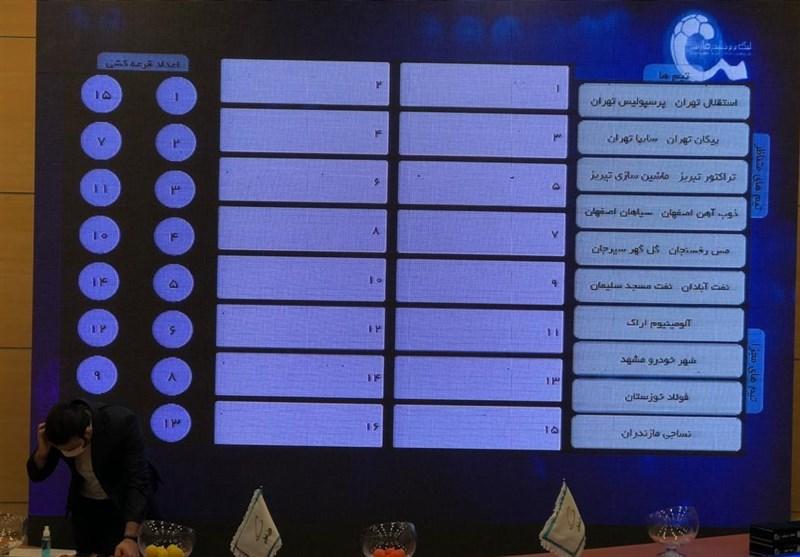 برگزاری قرعه‌کشی بیستمین دوره لیگ برتر فوتبال/ برنامه کامل نیم‌فصل اول مشخص شد