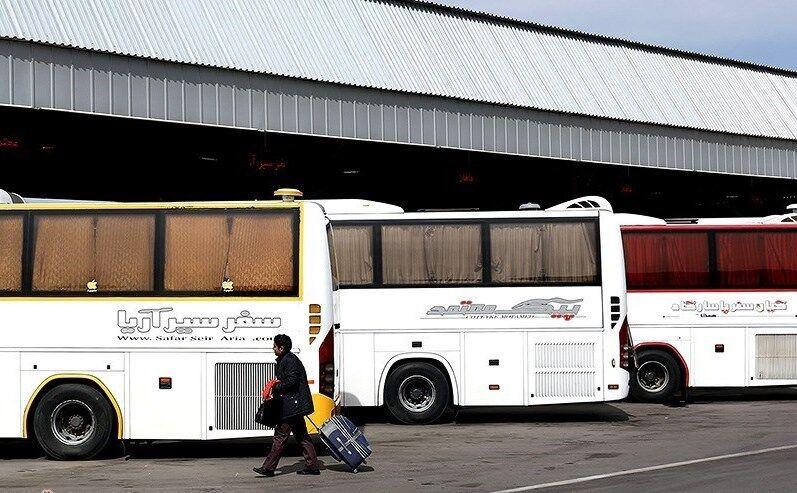مسافران اتوبوس‌های برون شهری در قزوین ۳۲ درصد کاهش یافت
