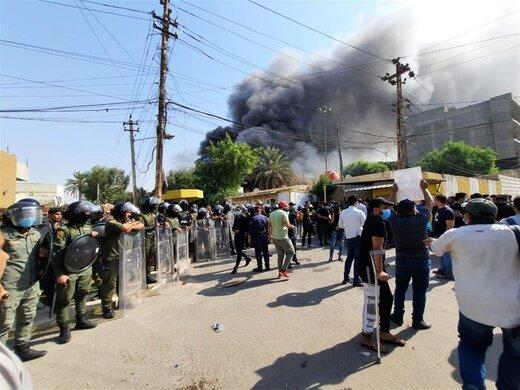 فرمانده حشدالشعبی: اعتراضات و آتش زدن دفتر حزب دموکرات ارتباطی به ما ندارد