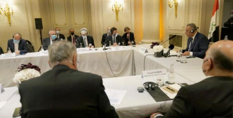 الکاظمی با روسای شرکت های فرانسوی و مدیرکل یونسکو دیدار کرد