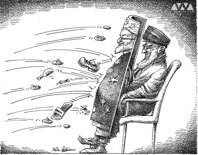 جایگاه رئیس‌جمهور در نظام، کاریکاتوری از مانا نیستانی - Gooya News