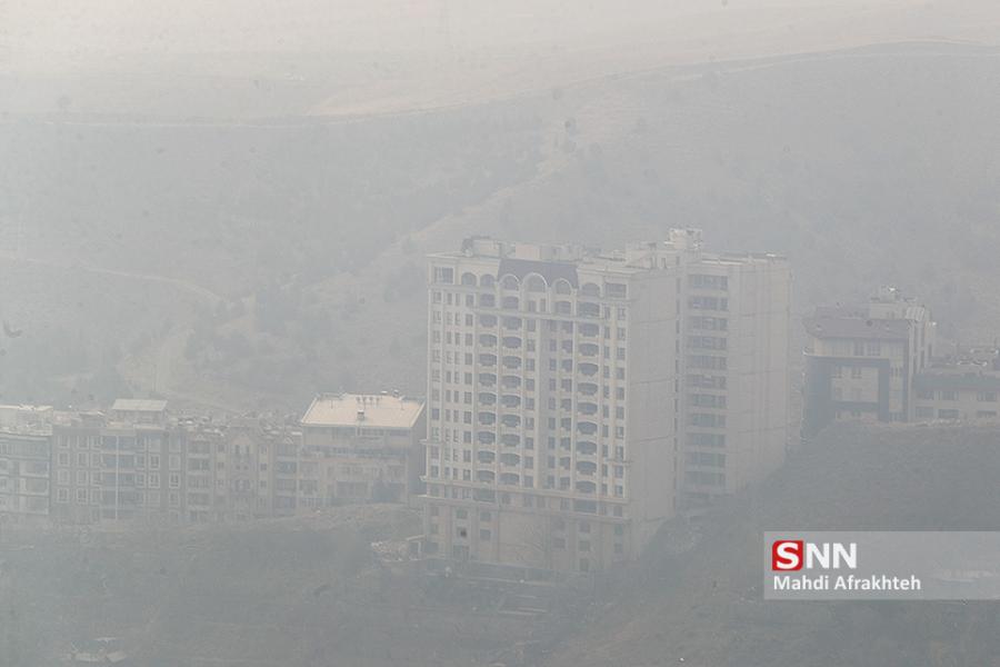 آلودگی هوا طی شبانه روز گذشته در تهران