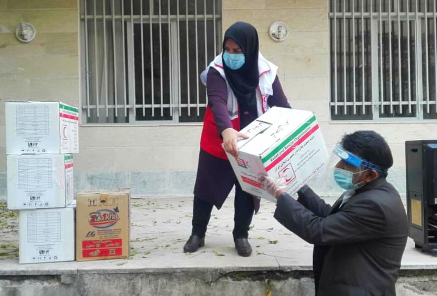 ۱۰ تن مواد غذایی میان مددجویان هلال احمر شمیرانات توزیع شد