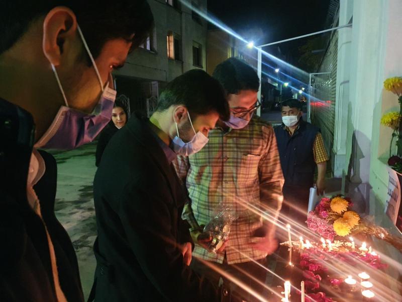 دانشجویان دانشگاه علوم پزشکی مشهد با بازماندگان حادثه تروریستی کابل ابراز همدردی کردند