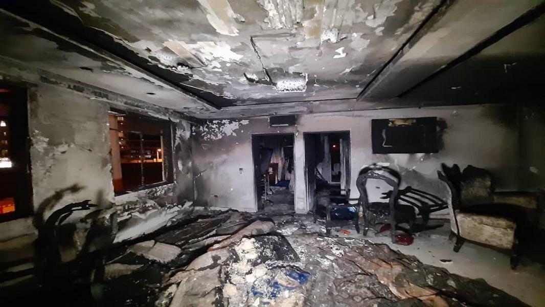 جزئیات آتش سوزی یک ساختمان ۴ طبقه در محله یافت آباد