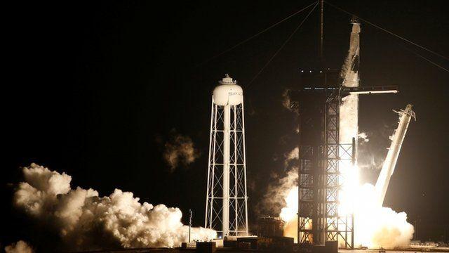  تاکسی فضایی با چهارسرنشین به سوی ایستگاه بین المللی فضایی رفت