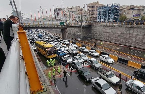 پرتصادف‌ترین بزرگراه‌های تهران در حین بارندگی کدام است؟
