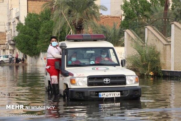 ۵۷۵۰ خانوار متأثر از باران در خوزستان امداد رسانی شدند