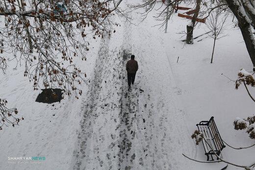 بارش برف شرق استان تهران؛ فیروزکوه ۸ درجه زیر صفر