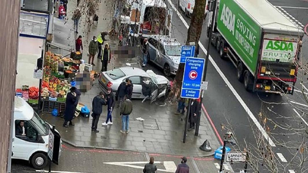 زخمی شدن چند شهروند انگلیسی در حمله خودرو به عابران