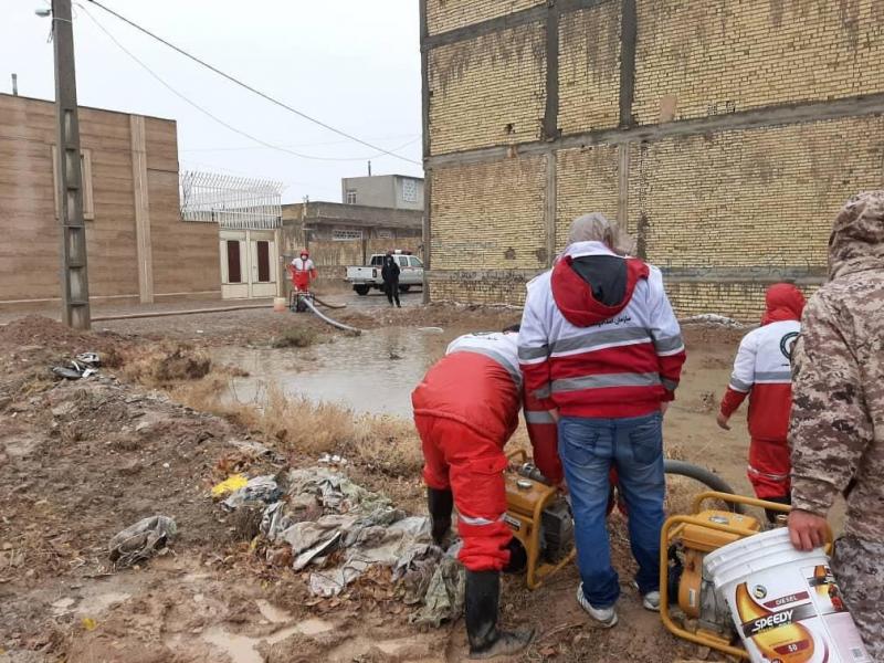 امدارسانی به ۲۵۱ نفر متاثر از بارش باران و برف در خوزستان
