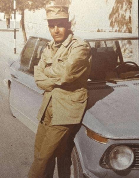 عکس/ حمید لولایی در دوران سربازی