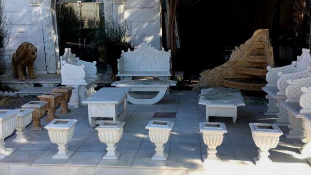 رونق تولید اشیای تزئینی از سنگ مرمر در هرات