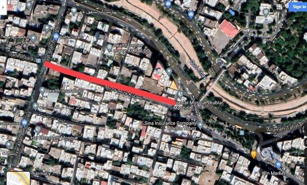 خیابان دانشسرای تبریز به دمشقیه متصل می‌شود