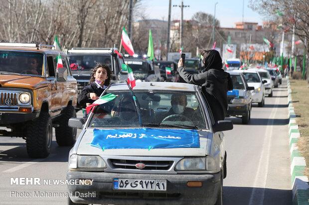 ۷هزار خودرو و موتور سیکلت در راهپیمایی ۲۲ بهمن بجنورد حضور داشتند