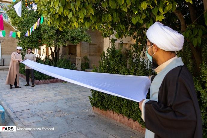 آیین عمامه گذاری طلاب حوزه علمیه منصوریه شیراز