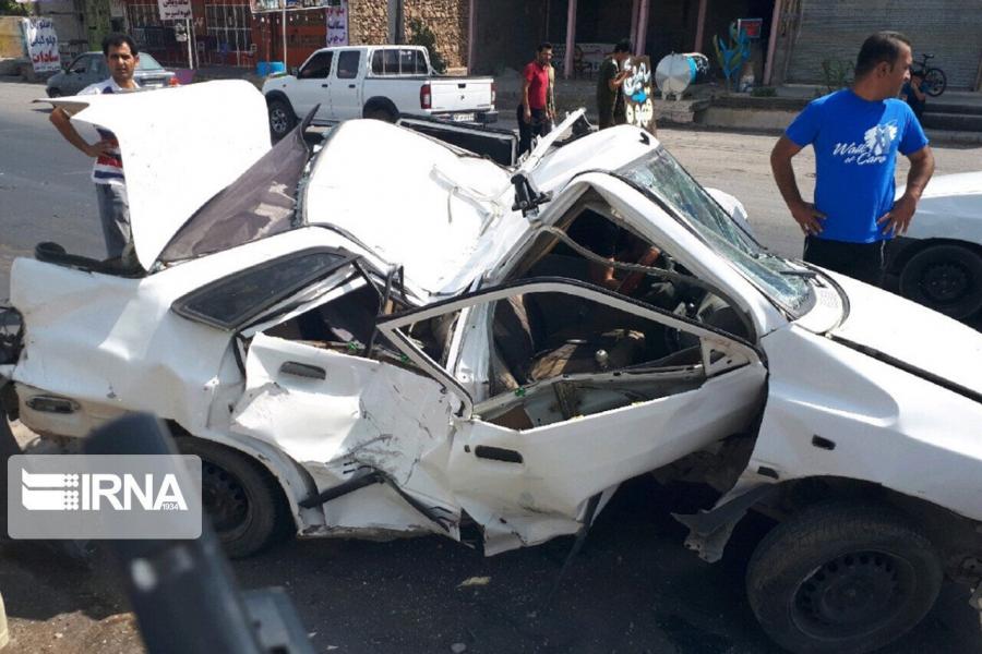 حادثه رانندگی در زرین‌شهر اصفهان یک کشته و ۶ مصدوم داشت
