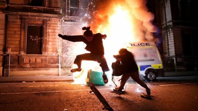 بازداشت هفت نفر در ارتباط با تظاهرات خشونت‌آمیز بریستول انگلیس