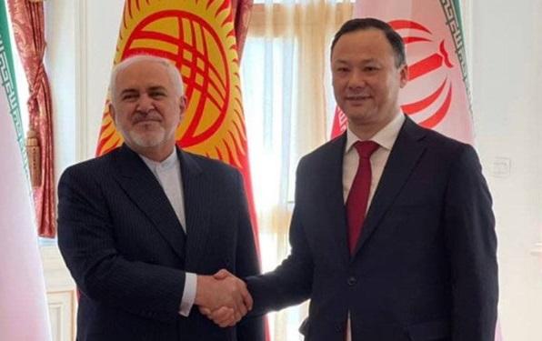 ظریف با وزیر خارجه قرقیزستان دیدار کرد