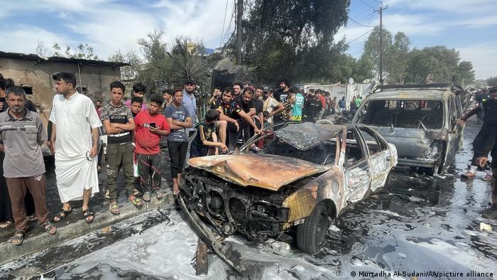 یک انفجارمهیب بازاری در شرق بغداد را لرزاند و شماری کشته و زخمی برای گذاشت