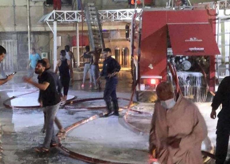 ۲۳ کشته در آتش‌سوزی یک بیمارستان در بغداد