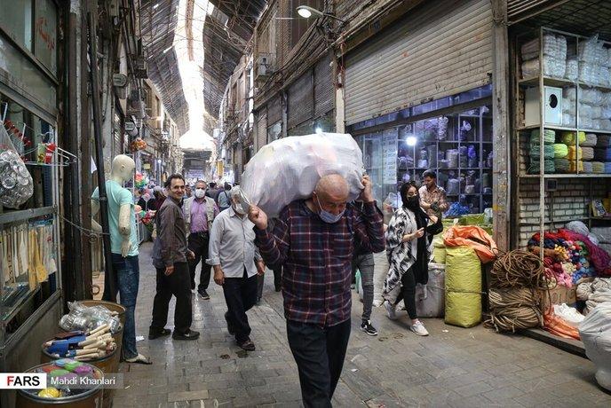 کرکره بازار تهران بالا کشیده شد