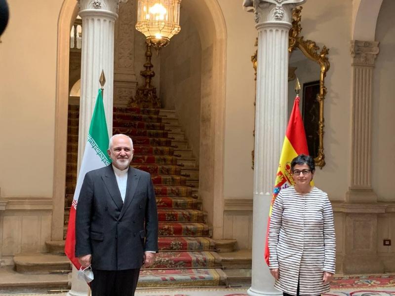 دیدار ظریف با وزیر امور خارجه و امور اتحادیه اروپایی اسپانیا