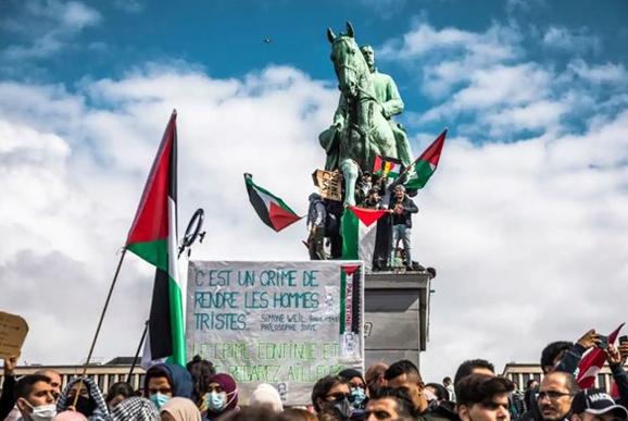 تظاهرات ده‌ها هزار نفر در اروپا در حمایت از فلسطینیان +عکس