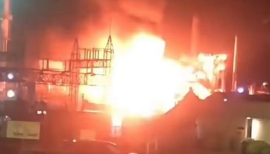 انفجار و آتش‌سوزی گسترده در پالایشگاهی در ویرجینیای غربی +فیلم