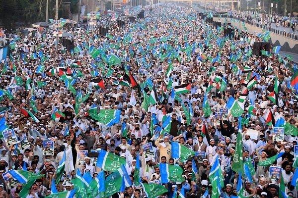 Massive rallies in Peshavar in solidarity with Palestine