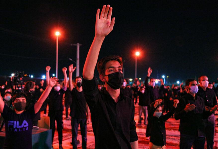 عزاداری شب سوم ماه محرم در کاظمیه یزد