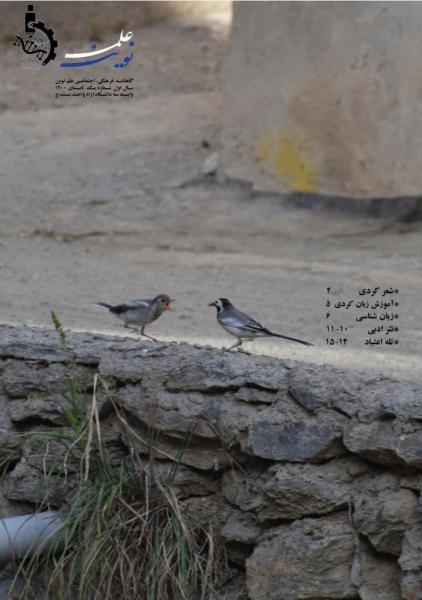 معرفی ادبیان کرد / شماره اول گاهنامه فرهنگی، اجتماعی «علم نوین» دانشگاه آزاد اسلامی واحد سنندج منتشر شد