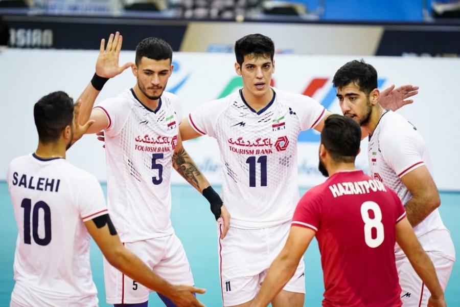 والیبال قهرمانی آسیا| پیروزی قاطعانه ملی‌پوشان والیبال ایران مقابل کره جنوبی