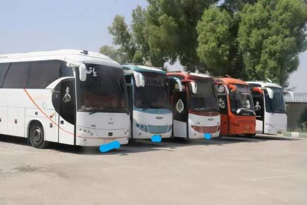 ۴۰۰ دستگاه اتوبوس از فردا در مرز مهران مستقر می شود