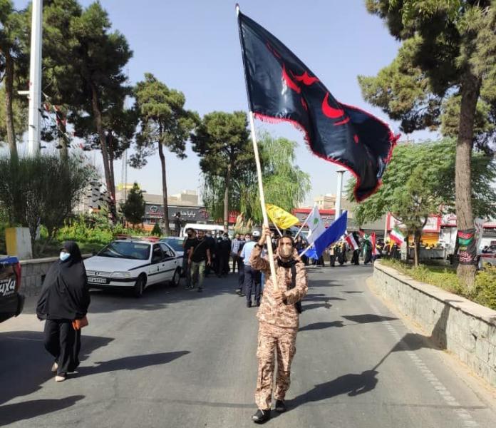 راهپیمایی جاماندگان اربعین از دانشگاه سوره تا حرم حضرت عبدالعظیم حسنی برگزار شد