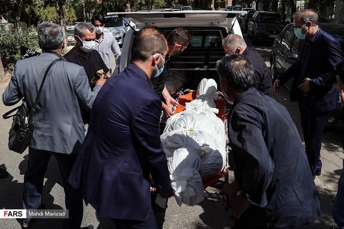 مراسم تشییع پیکر سیامک اطلسی