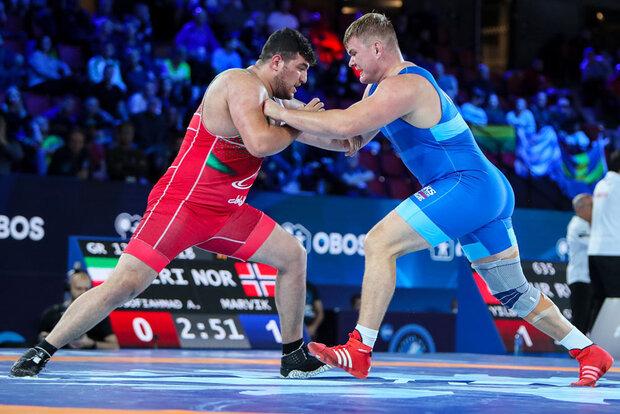 Yousefi makes history by winning 1st gold in 130kg in c'ships