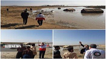 آبگرفتگی عشایر ازنا بر اثر باز شدن دریچه سد حوضیان