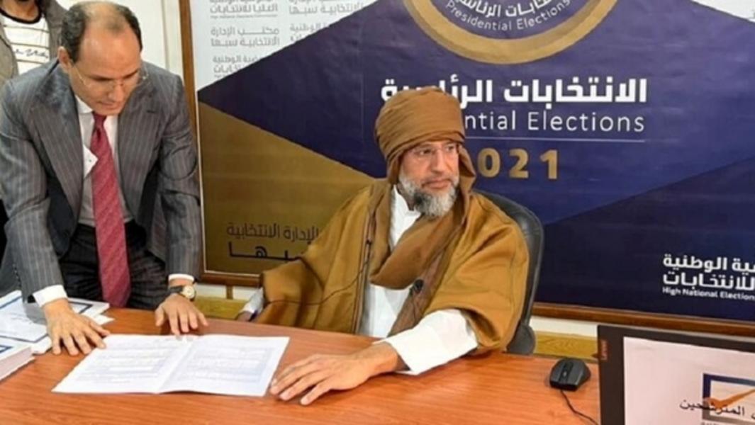 تأیید صلاحیت پسر قذافی برای انتخابات ریاست‌جمهوری