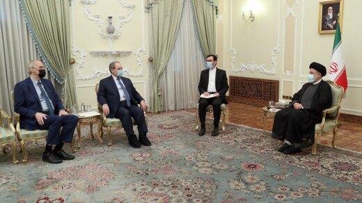 تاکید رییسی و فیصل مقداد بر تقویت روابط ایران و سوریه