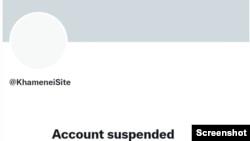 توییتر دلیل تعلیق حساب مرتبط با خامنه‌ای را «نقض سیاست» این شبکه اجتماعی اعلام کرد