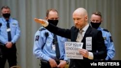 دادگاه نروژ با آزادی مشروط قاتل راست‌گرای افراطی ده‌ها نفر مخالفت کرد