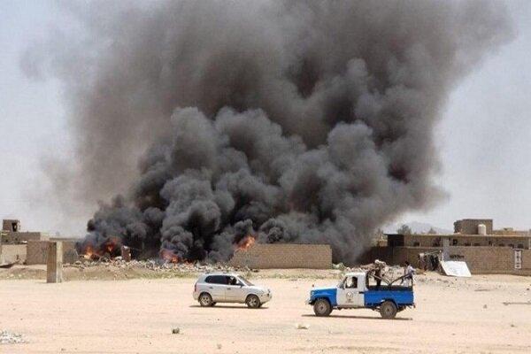 کاروان حامل سلاح عربستان در مارب هدف انفجار قرار گرفت