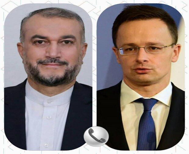 گفتگوی امیرعبداللهیان با وزیرخارجه مجارستان برای تسهیل بازگشت ایرانیان