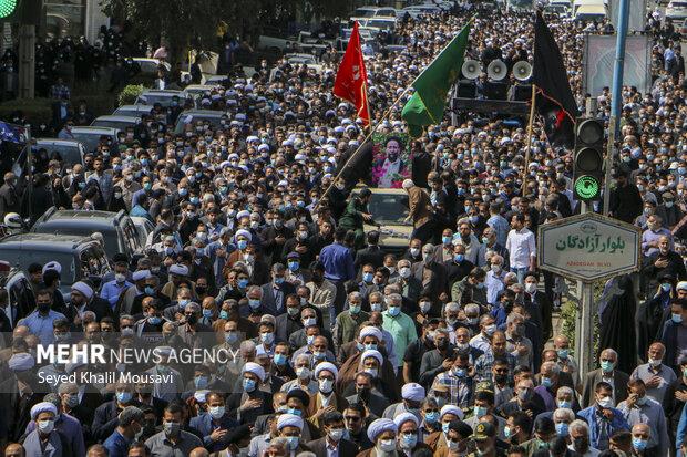 مخبر در مراسم ترحیم سید محسن شفیعی حضور یافت