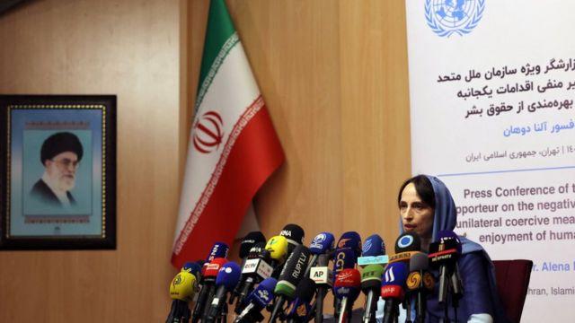 دوهان، گزارشگر ویژه سازمان ملل در تهران: ۱۰۰ تا ۱۲۰ میلیارد دلار دارایی ایران مسدود شده است