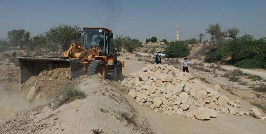 بیش از ۵ هزار مترمربع از اراضی ملی و دولتی در قشم