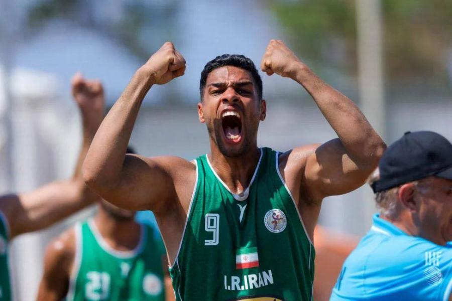 پیروزی تيم ملى هندبال ساحلی ایران برابر پرتغال