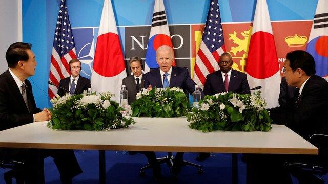 تعهد رهبران آمریکا، کره جنوبی و ژاپن به همکاری نزدیک‌تر برای مقابله با کره شمالی